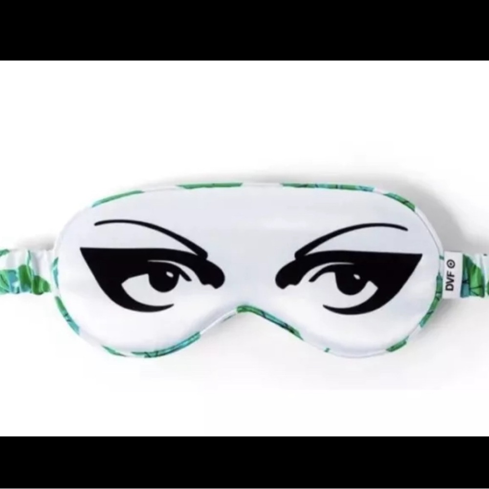Diane Von Furstenberg LIMITED EDITION Geranium Leaf Eye Graphic Sleep Mask